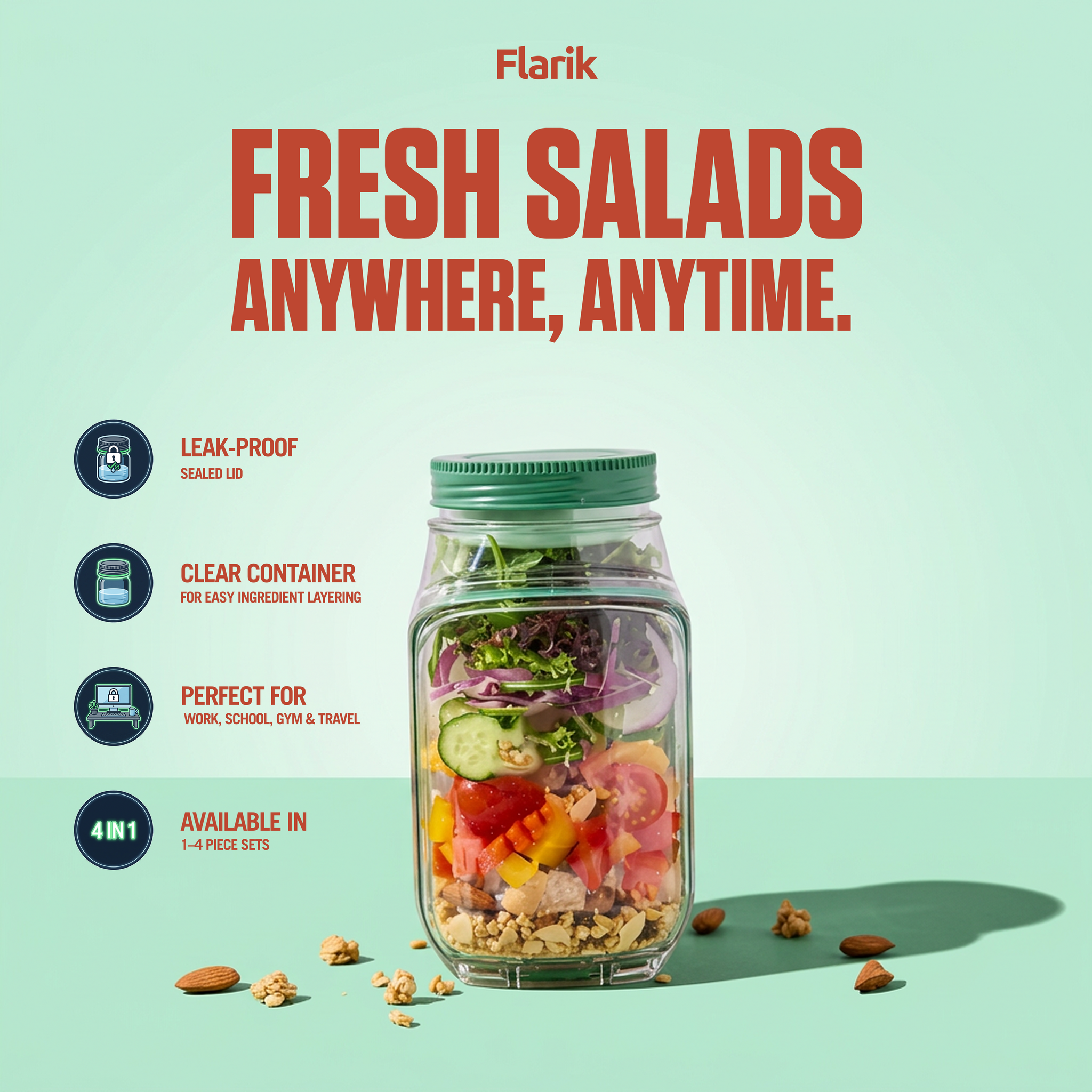 Portable Salad Container